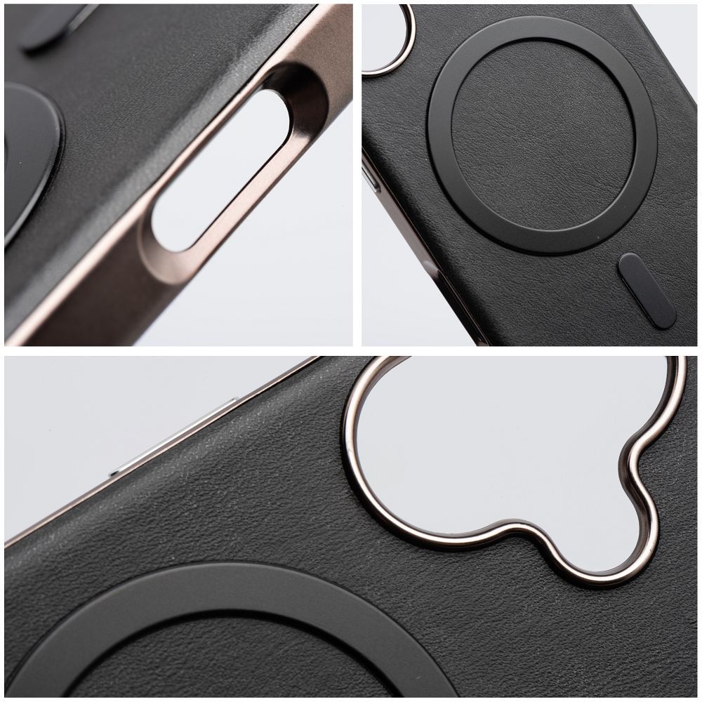 GENTLEMAN MAG COVER Case compatible with MagSafe for IPHONE 15 PRO black