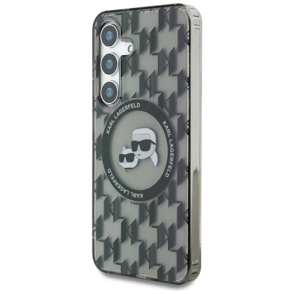 KARL LAGERFELD case for SAMSUNG S25 KLHMS25SHMCKMHK (Magnetic IML Metal Monogram KC Heads) black