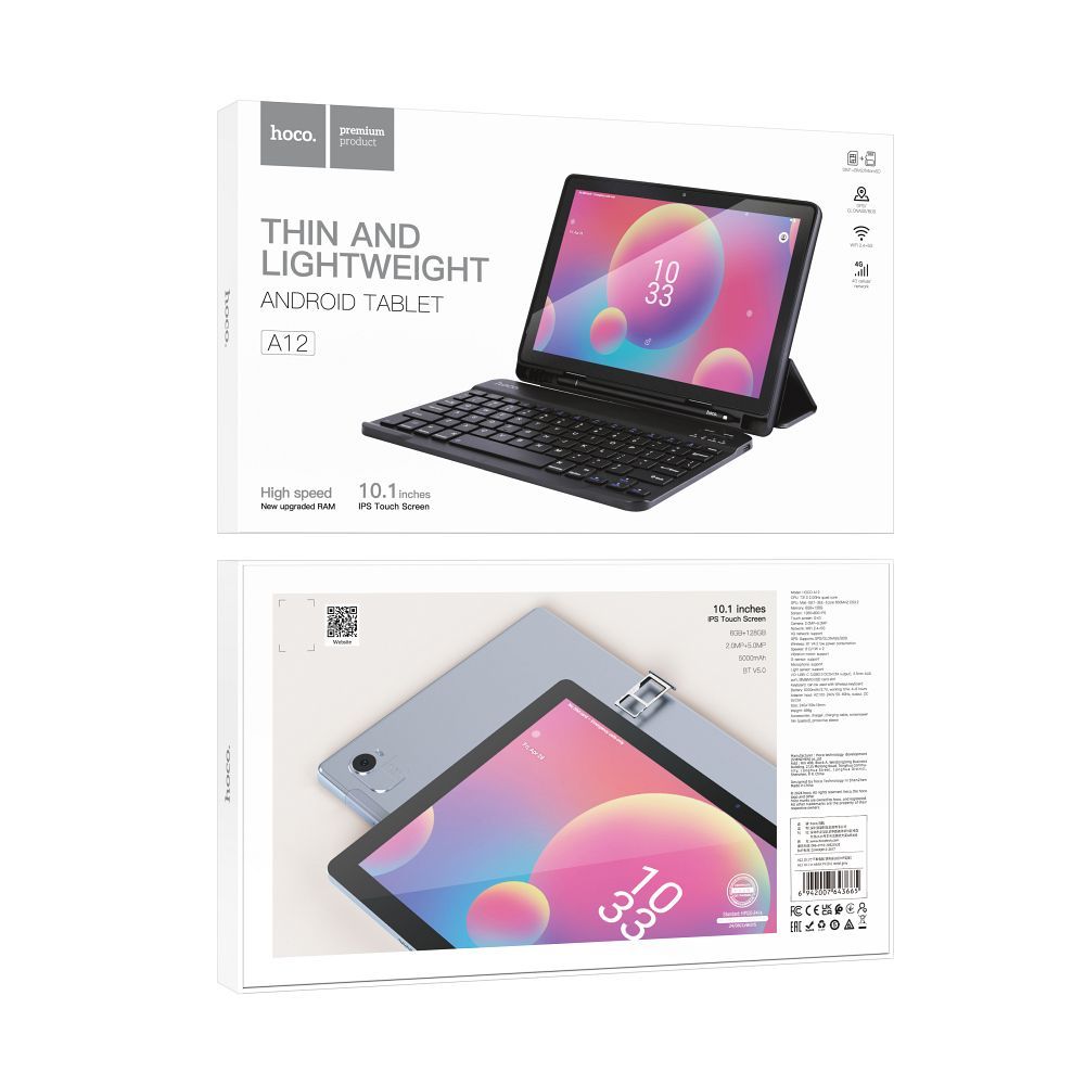 HOCO tablet 10.1" 6 / 128GB A12 metal gray