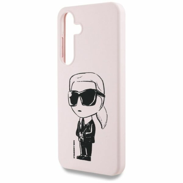 KARL LAGERFELD case for SAMSUNG S25 KLHMS25SPNYKGRTP (Magnetic Silicone Graffiti Ikonik) pink