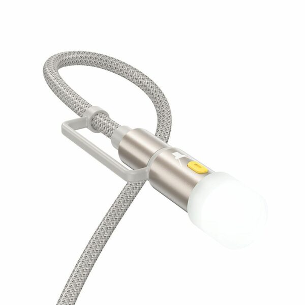 HOCO cable All-in-one USB A / Type C to Type C / LED Light 3A 60W U138 1,2 m grey