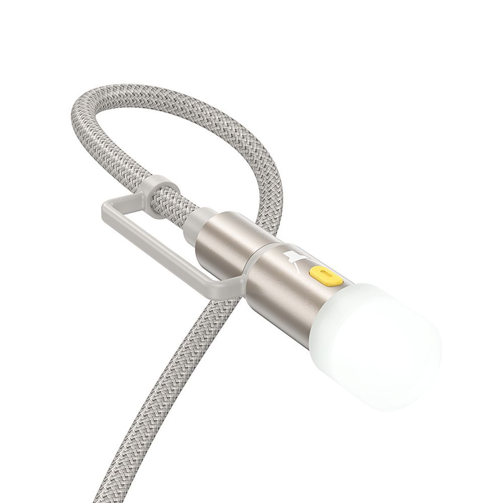 HOCO cable All-in-one USB A / Type C to Type C / LED Light 3A 60W U138 1,2 m grey