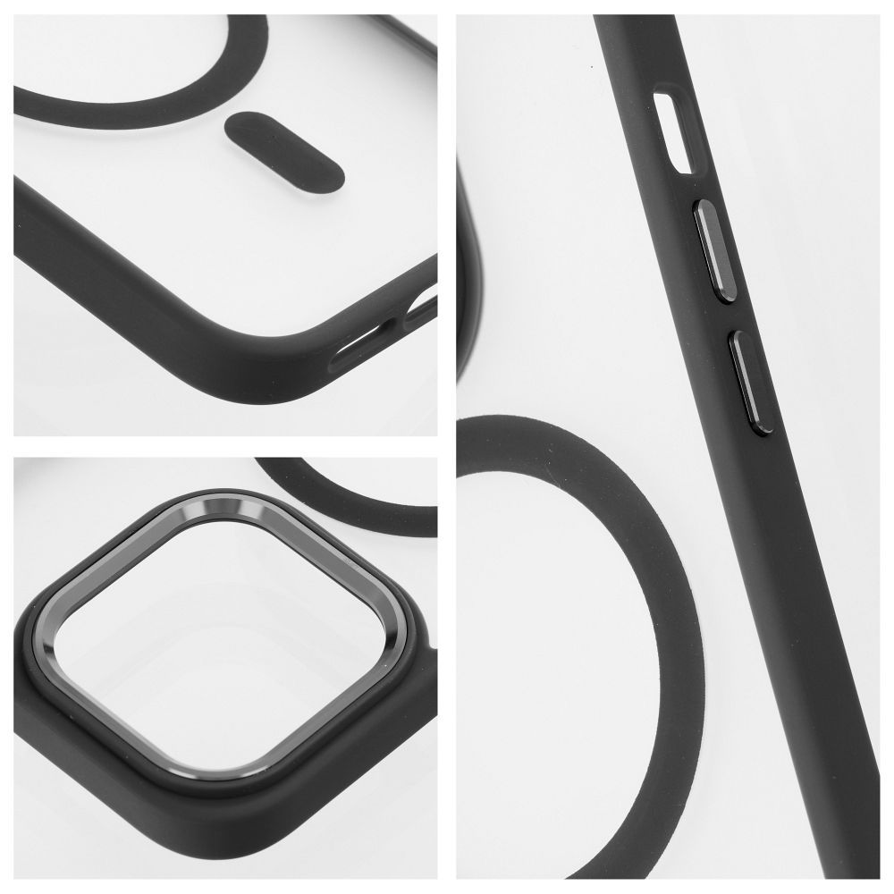 MATTE MAG COVER case compatible with MagSafe for IPHONE 16 Pro Max black