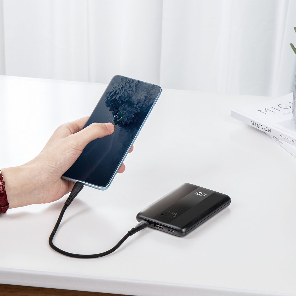 FORCELL F-ENERGY P10K2 Energo powerbank PD QC3.0 3A 22,5W 10000 mAh black