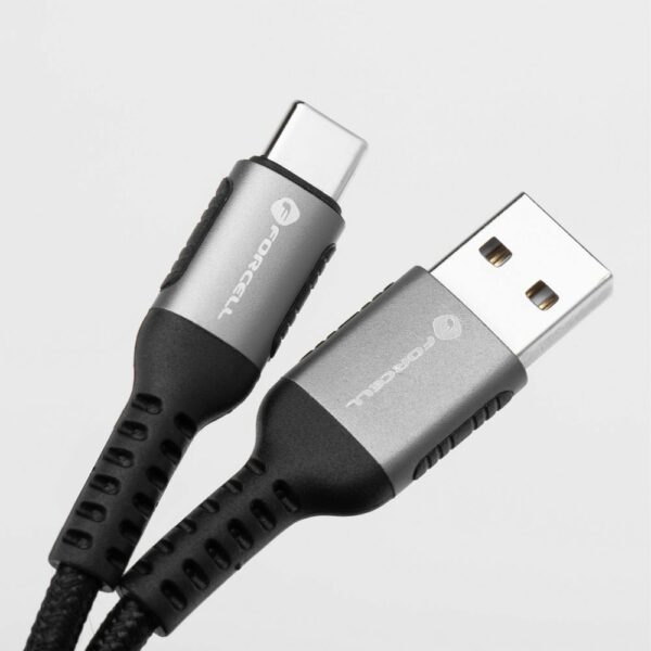 FORCELL F-ENERGY C256 cable USB A to Type C QC3.0 3A 66W Cafule 2 m black