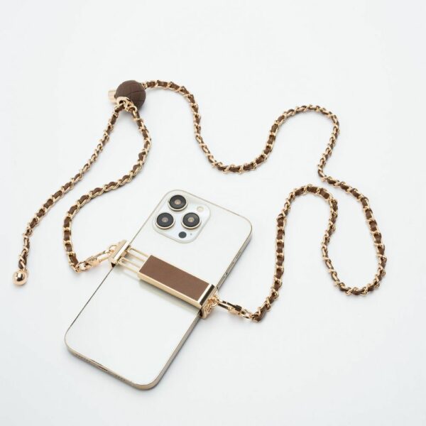 Chain / Rope with holder GLAMOUR fit all models 80mm max width BROWN
