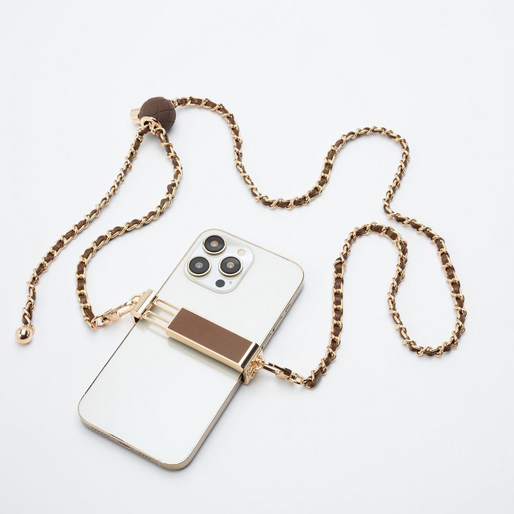 Chain / Rope with holder GLAMOUR fit all models 80mm max width BROWN