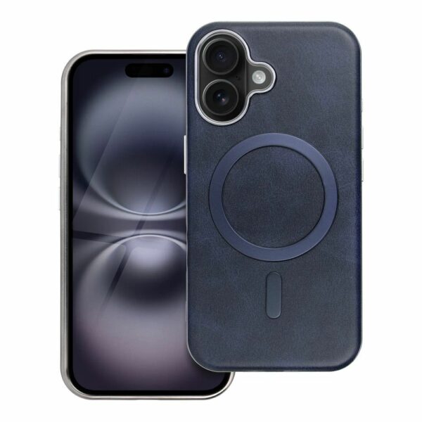GENTLEMAN MAG COVER Case compatible with MagSafe for IPHONE 16 navy blue