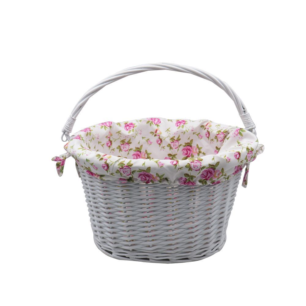 a84dbba4153ac0a7116612123f8dfc9a Willow basket with printing fabric FSBKT-037-1 white