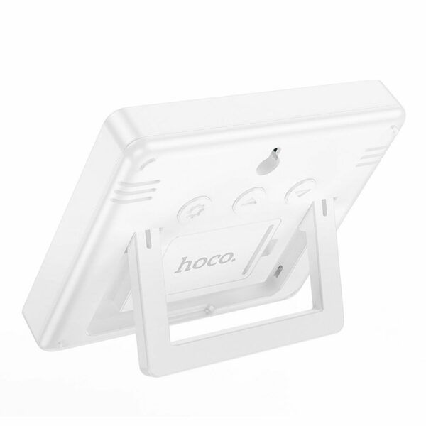 HOCO electronic clock with hygrothermometer HX41 white