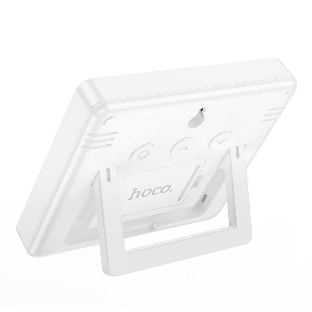 HOCO electronic clock with hygrothermometer HX41 white