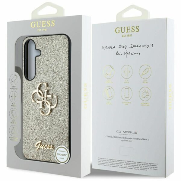 Θήκη Κινητού GUESS Samsung S25 Plus Glitter Gold GUHCS25MHG4SGD