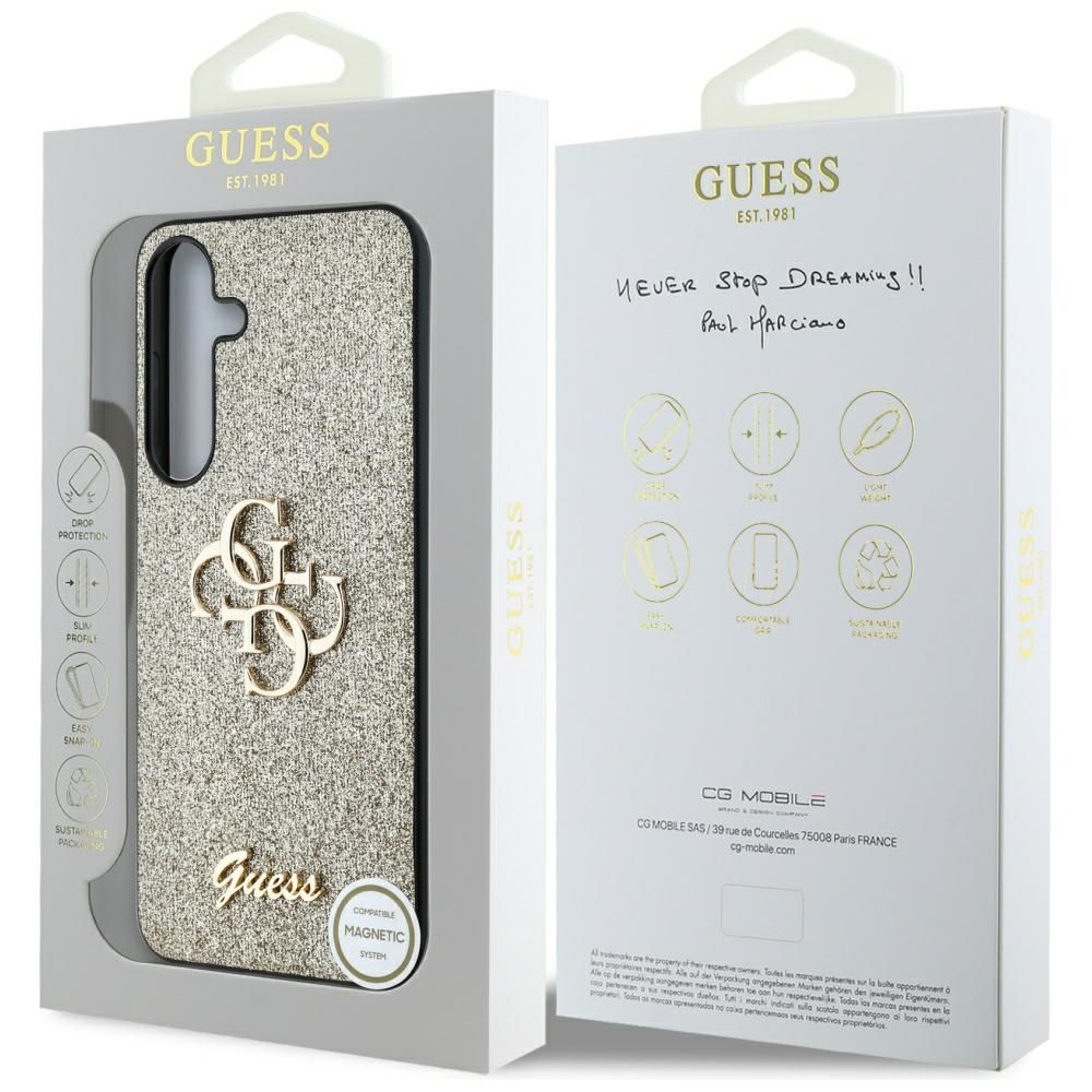 Θήκη Κινητού GUESS Samsung S25 Plus Glitter Gold GUHCS25MHG4SGD
