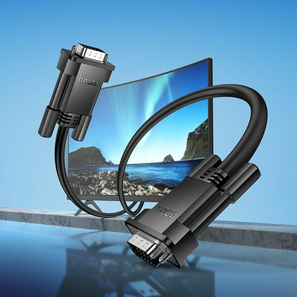 HOCO cable VGA (male) to VGA (male) HD 1080p US11 2 m black