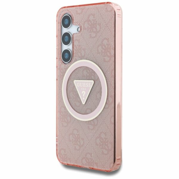 Θήκη Κινητού GUESS Samsung S25 Ροζ Glitter Magnetic IML 4G