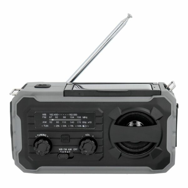 PRISTAR radio FM with flashlight 4000 mAh YX328 black