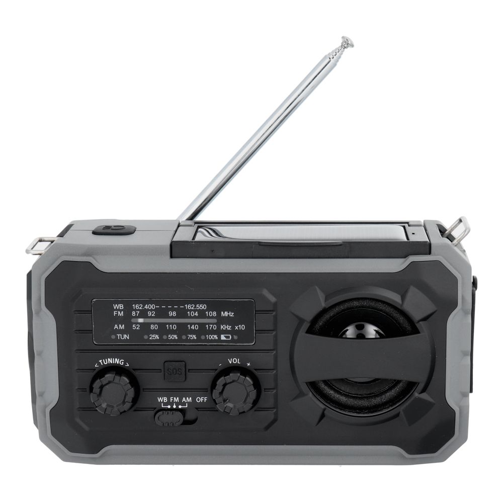 PRISTAR radio FM with flashlight 4000 mAh YX328 black