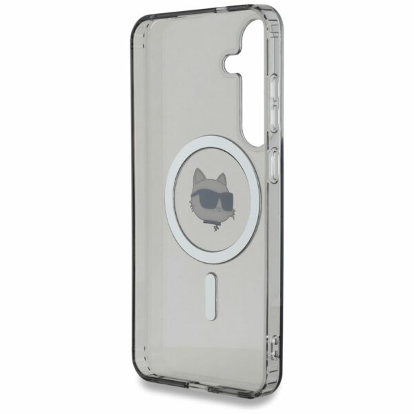 KARL LAGERFELD case for SAMSUNG S25 KLHMS25SHLSCHK (Magnetic IML Metal Choupette Head) black