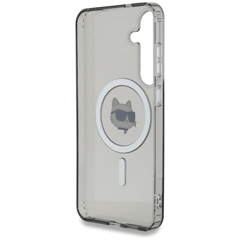 KARL LAGERFELD case for SAMSUNG S25 KLHMS25SHLSCHK (Magnetic IML Metal Choupette Head) black