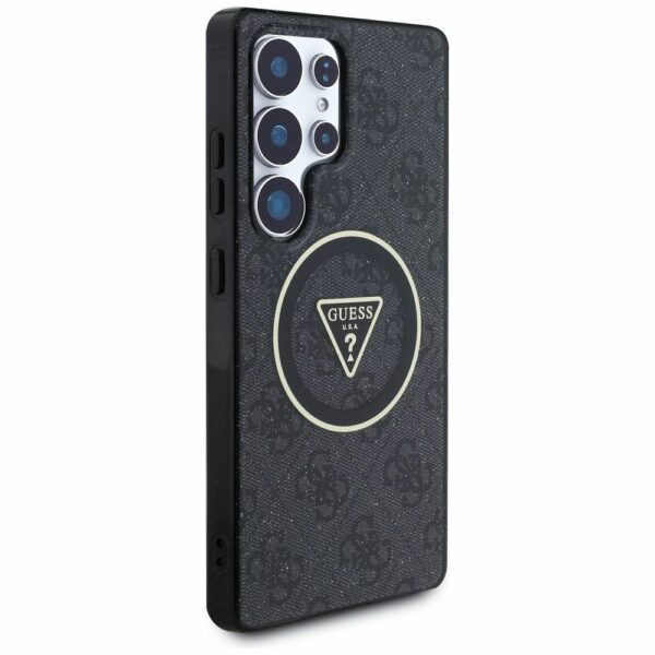 Θήκη Κινητού GUESS Samsung S25 Ultra Μαύρη Glitter Magnetic IML