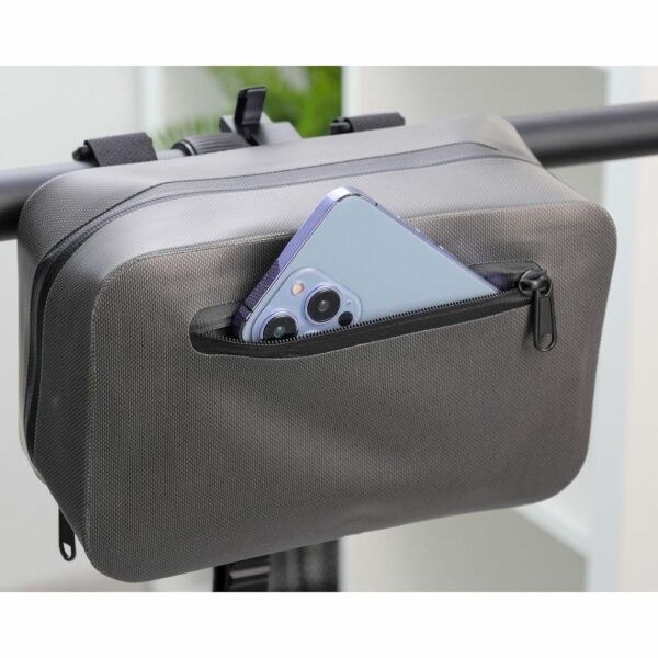 Handlebar bag for bike / scooter waterproof with zipper FSBFB-674 blue