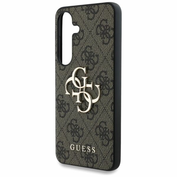 Θήκη Κινητού GUESS Samsung S25 Plus Δερμάτινη Καφέ με Λογότυπο