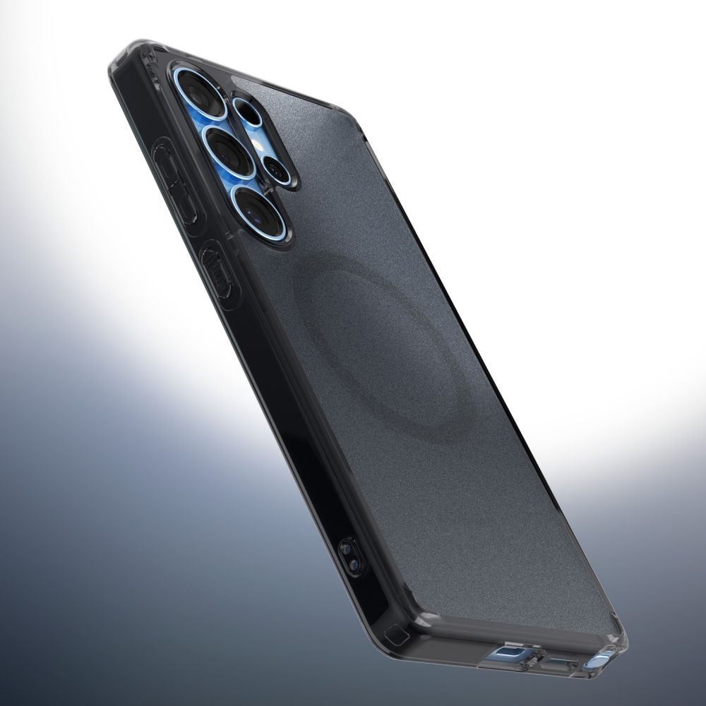 SPIGEN case ULTRA HYBRID MAG compatible with MagSafe for SAMSUNG S25 Edge zero one black