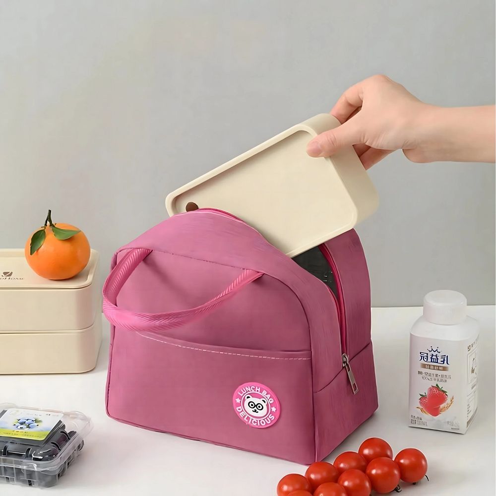 Lunch box thermal insulating bag RC-K-1079 pink
