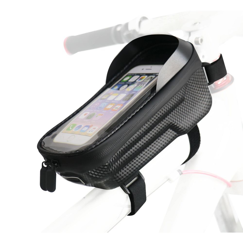 adac367e2f365ab76a5f2ef5a36fdede Bike frame bag with waterproof zipper FSBFB-451 black