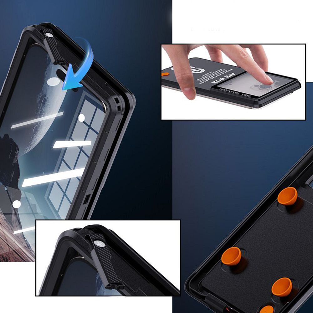 Waterproof case SHELLBOX AIRBOX MAX 6.9 universal black