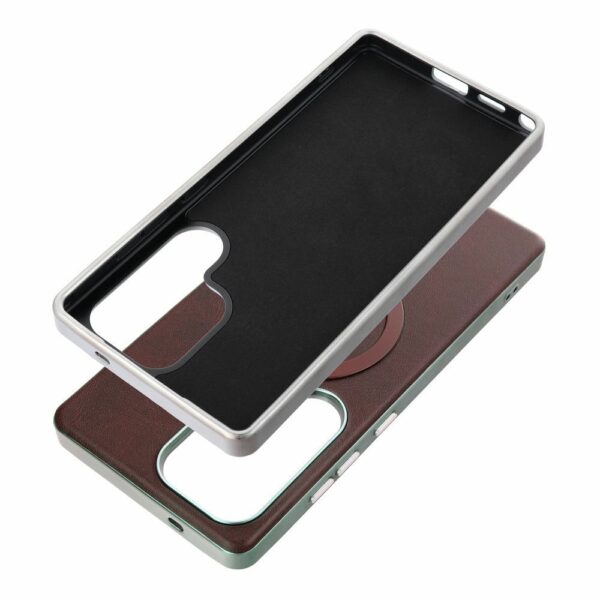 GENTLEMAN MAG COVER Case compatible with MagSafe for SAMSUNG S25 brown
