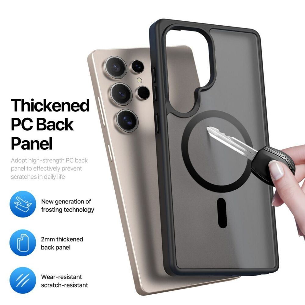 DUX DUCIS case YIND compatible with MagSafe for SAMSUNG S25 Ultra black