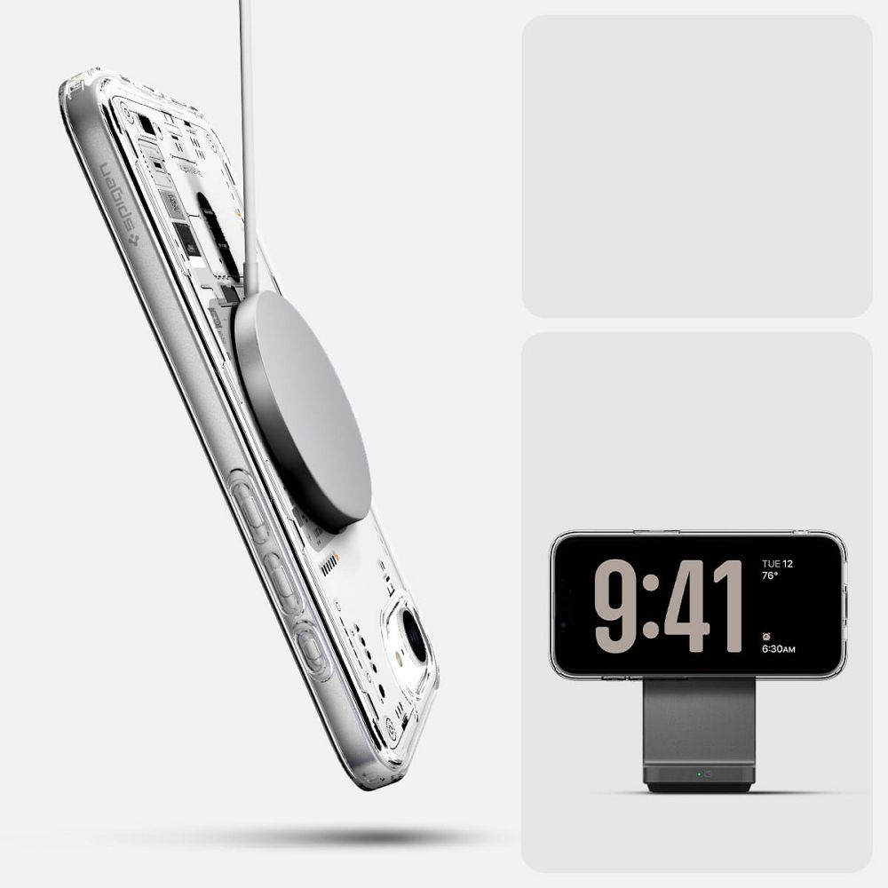 SPIGEN case ULTRA HYBRID MAG compatible with MagSafe for IPHONE 16E 2025 neo one
