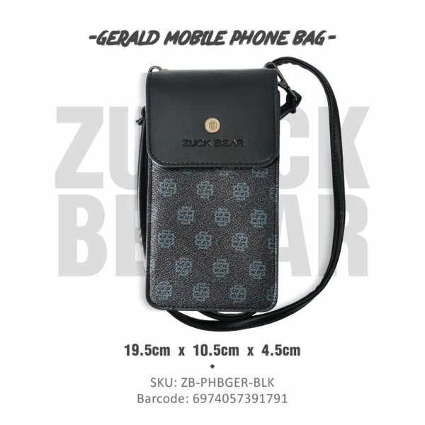 ZUCK BEAR mobile phone bag GERALD black
