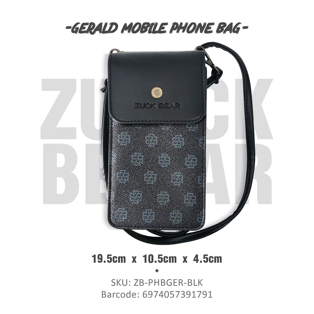 ZUCK BEAR mobile phone bag GERALD black