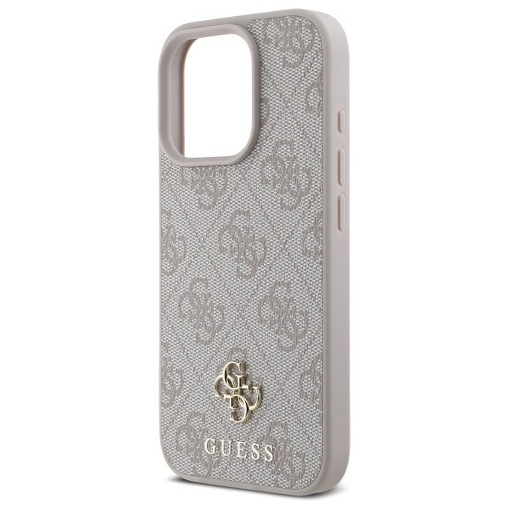 GUESS case for IPHONE 16 Pro compatible with MagSafe GUHMP16LP4SM4MP (PU 4G Small and Classic) pink