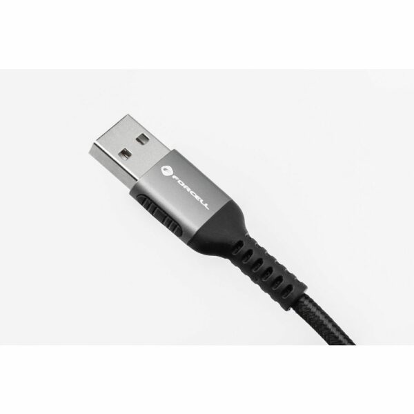 FORCELL F-ENERGY C257 cable USB A to Lightning 2,4A 12W Cafule 2 m black
