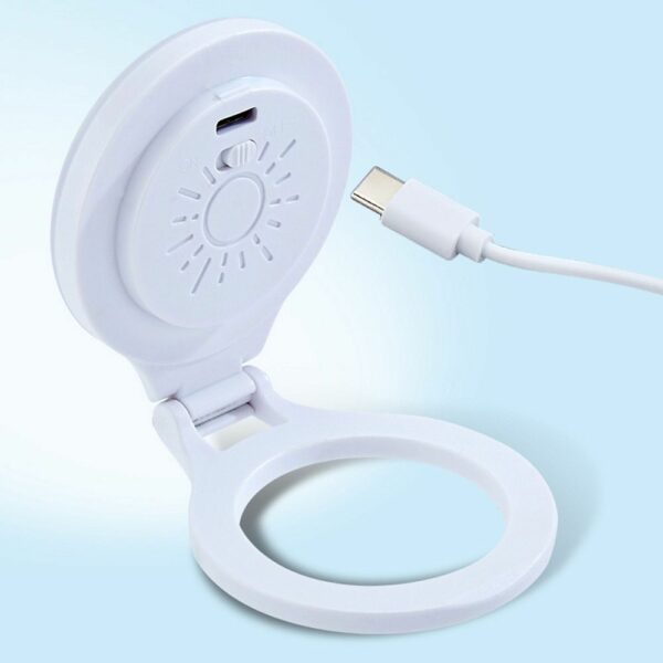 Magnetic phone stand with light compatible with MagSafe L8 white