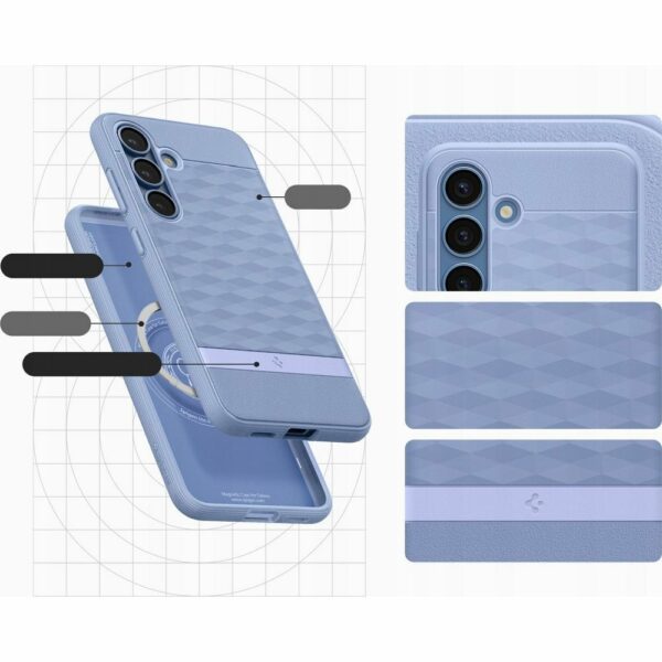 SPIGEN case PARALLAX MAG compatible with MagSafe for SAMSUNG S25 purple ish