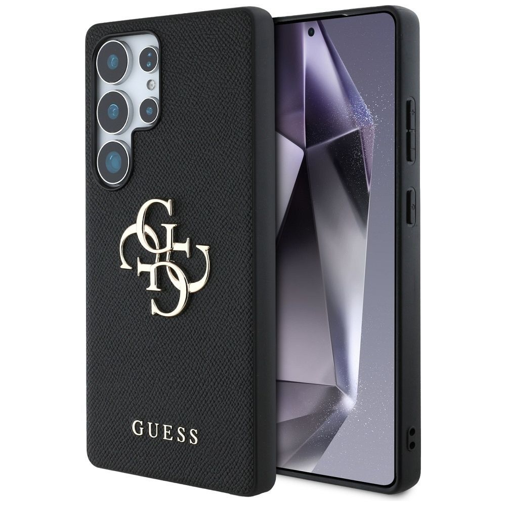 Θήκη Κινητού GUESS Samsung S25 Ultra PU Δερματίνη Μαύρη με Λογότυπο 4G