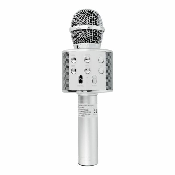 Multimedia karaoke microphone CR58S HQ silver