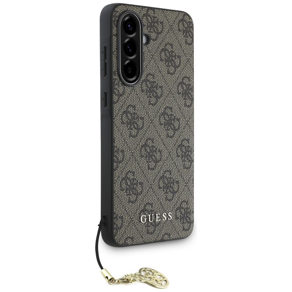GUESS case for SAMSUNG A56 GUHCSA56GF4GBR (PU 4G Charm) brown