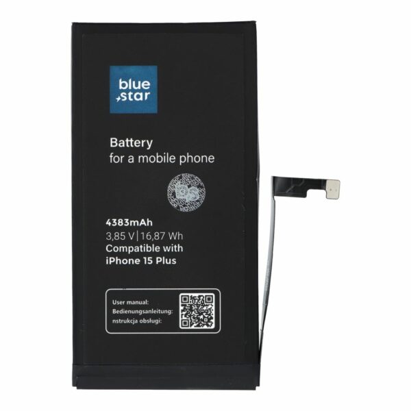 BLUE STAR HQ battery for IPHONE 15 Plus 4383 mAh