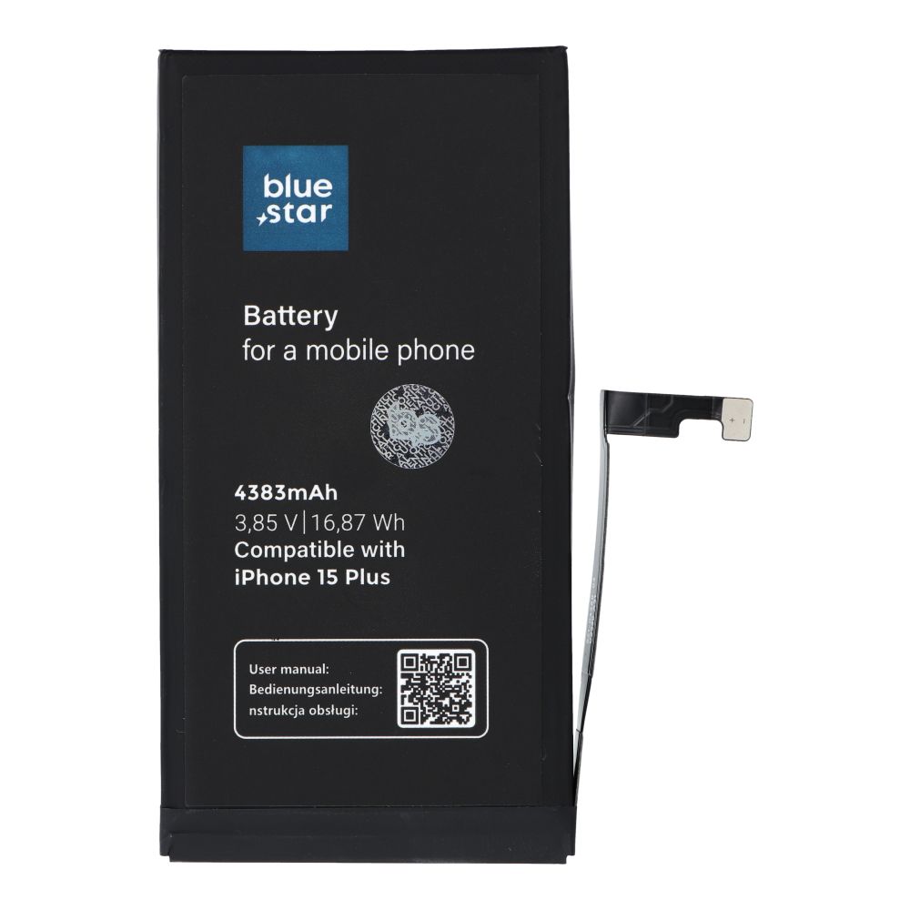 b08ff95353c0e92a3c452826949a22e6 BLUE STAR HQ battery for IPHONE 15 Plus 4383 mAh