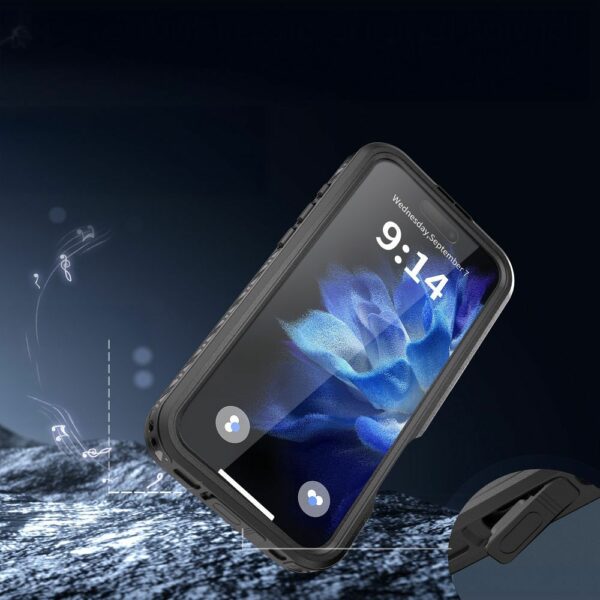 Waterproof case SHELLBOX GT compatible with MagSafe for IPHONE 16 Pro Max black
