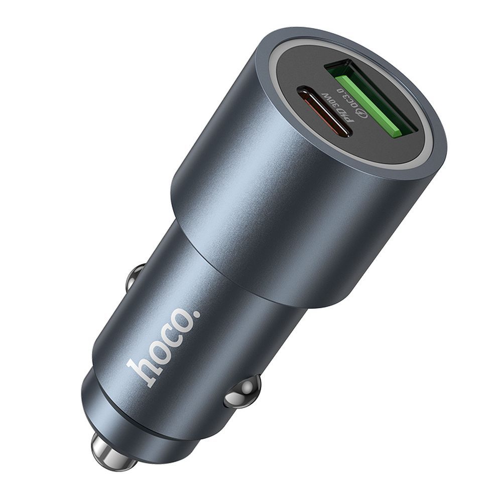 HOCO car charger USB A + Type C PD QC3.0 48W Z60 black