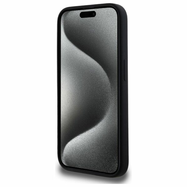 KARL LAGERFELD case for IPHONE 15 Pro Max compatible with MagSafe KLHMP15XSKHPPLK (SIL KL Head Print) black