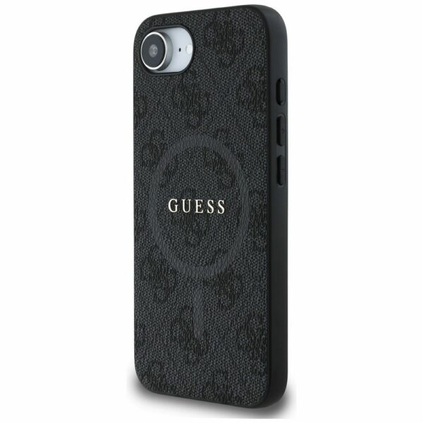 GUESS case for IPHONE 16e (SE 4 2025) compatible with MagSafe GUHMPSE4G4GFRK (PU 4G Ring Classic Logo) black