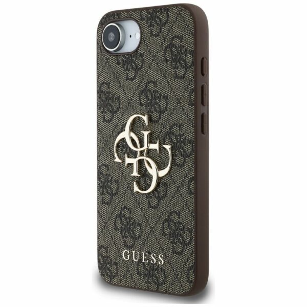 GUESS case for IPHONE 16e (SE 4 2025) GUHCPSE44GMGBR (4G PU Big Logo) brown