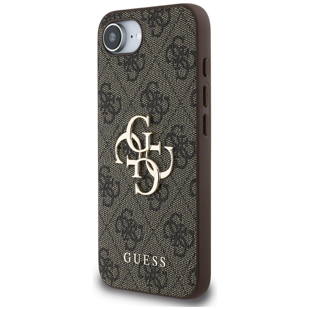 GUESS case for IPHONE 16e (SE 4 2025) GUHCPSE44GMGBR (4G PU Big Logo) brown
